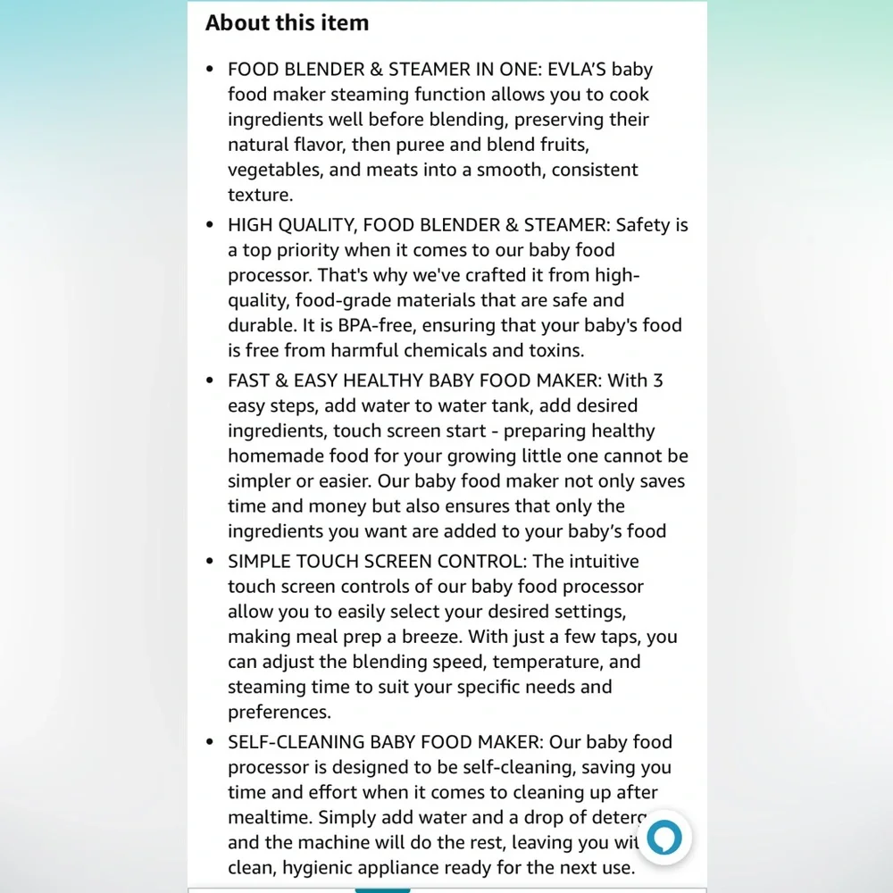 NWT Evlas Baby Food Maker - Grey - Picture 6 of 7